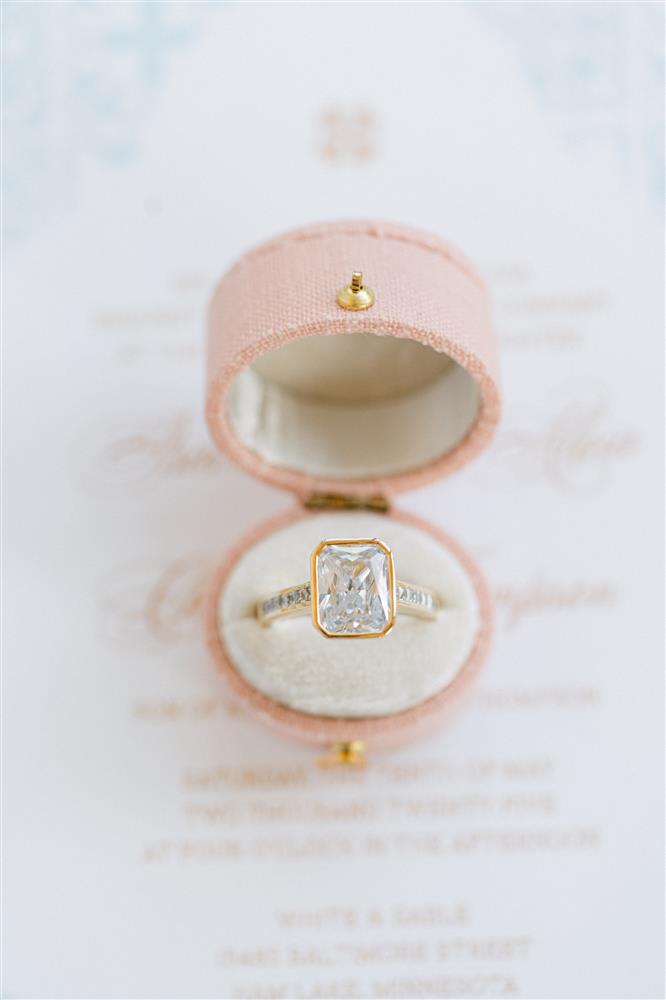Emerald Cut Diamond Ring at Arthur's Jewelers Simon G LR4141